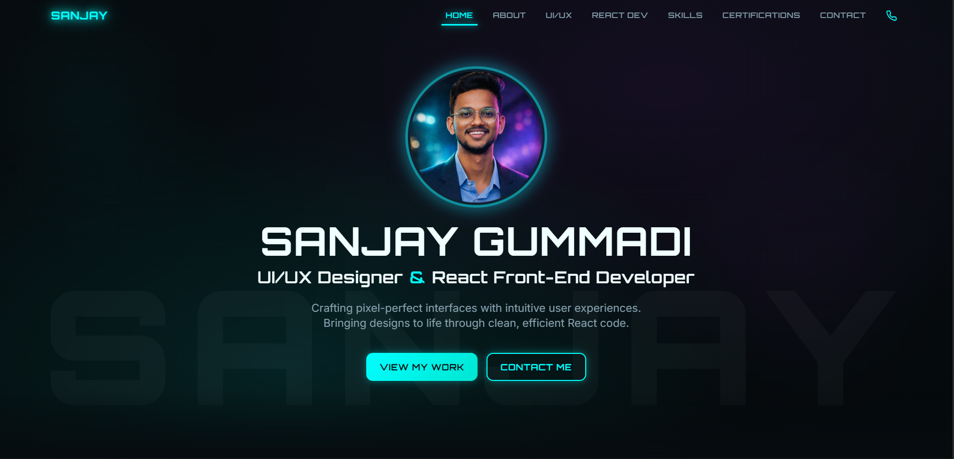 Sanjay | UI/UX Designer & React Developer